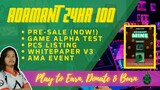 ADAMANT - Alpha Test + IDO Pre sale 24hrs + KYC Approved by Assure