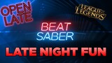 Late Night Beat Saber Multiplayer Fun