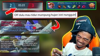 PRANK FANNY AFK 5 MENIT, MUSUH PD BGT NYURUH SUREN :)