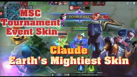 Claude Earth's Mightiest Skin played by NightShade - MLBB