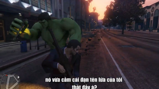 Iron Man Đối Đầu Hulk Trong GTA V _ Duy Lê