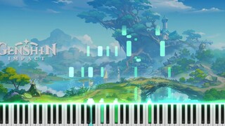 [ Genshin Impact ] Sumeru OST " Sumeru Castle BGM " Piano