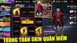 FREE FIRE - Test FULL Vòng Quay Thợ Săn, Nhận Skin Quần Hồng Thiên Cực Hiếm | THI BLUE