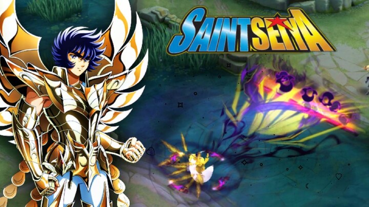 Saint Seiya Ikki Phoenix is SICK!! 😮😳 || Valir Saint Seiya Skin Mobile Legends