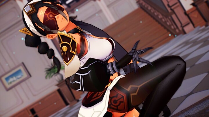 [เก็นชินอิมแพกต์/元魔MMD] หนังสีดำ ผมหางม้าแฝด กรุ๊ปโปรด เต้นหุ่นดี