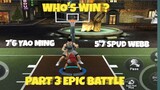 PART 3 EPIC BATTLE - 7'6 YAO MING VS. 5'7 SPUD WEBB . NBA 2K20