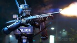 Police robot SHOOTS rioters | Chappie | CLIP