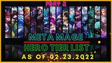 BEST MAGE IN MOBILE LEGENDS FEBRUARY 2022 | MAGE TIER LIST MOBILE LEGENDS FEBRUARY 2022