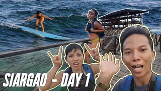 SIARGAO - DAY 1 | Van Araneta ft. Les Get Moving (Catching Waves)