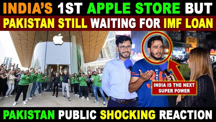 INDIA'S 1ST APPLE STORE OPENING | PAKISTANI PUBLIC SHOCKING REACTION ON INDIA | SANA AMJAD