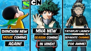 Shinchan crash rakuga kingdom movie coming | my hero academia season 5 coming in hindi dub !