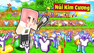 HEBI THỬ THÁCH 24 GIỜ GIẢI CỨU DÂN LÀNG TRONG MINECRAFT*NẾU HEBI SỞ HỮU NÚI KIM CƯƠNG