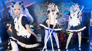 Cute or sentimental? ❤️The cat maid dances for you! [Vertical screen vertical shooting]