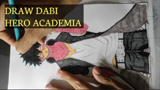 draw anime dabi from hero academia dengan mudah da cool