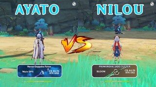 Nilou vs Ayato Vapour team comp!! Who is the best? GAMEPLAY COMPARISON!!