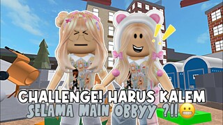 HARUS KALEM SELAMA MAIN OBBY ?!!😬😵 Emangnya Aku & Adik aku Bisa?? 😂 | ROBLOX INDONESIA 🇮🇩 |