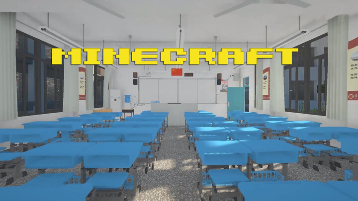 [Minecraft] Detailed Reproduction of a Classroom