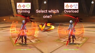 Arlecchino Overload vs Arlecchino Burning! Who is the best? GAMEPLAY COMPARISON!