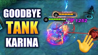 GOODBYE TANK KARINA! HELLO ONE SHOT KARINA! | MOBIL ELEGENDS