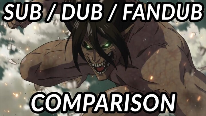 Attack on Titan: Traitors (Sub vs Dub vs Fandub Comparison)