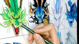 Lukisan|Menggambar Naga dengan 8 Jenis Gaya Anime