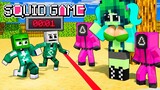 Monster School: Squid Game Love Run Challenge with Baby Zombie - Crew Minecraft Animation