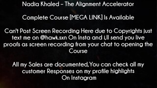 Nadia Khaled Course The Alignment Accelerator download