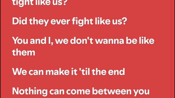 you and I