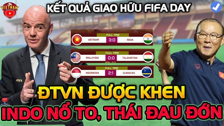 FIFA Cập Nhật Kết Quả Giao Hữu ĐNA: Việt Nam Được Khen Đẳng Cấp Indo Nổ Vang Trời Thái Lan Rúng Động