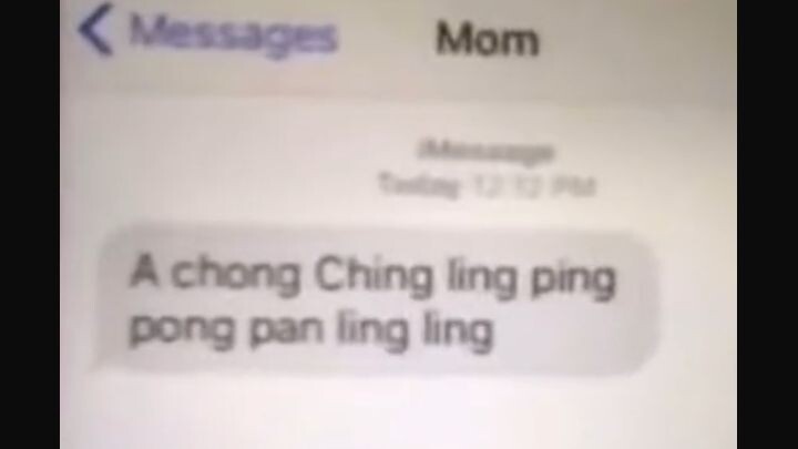 a Chong ching ling ping pong pan ling ling ðŸ¤£ðŸ¤£