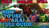How to use Akai guide & best build mobile legends ml 2020