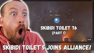 SKIBIDI TOILETS JOIN ALLIANCE!!! skibidi toilet 76 (part 1) REACTION!!!