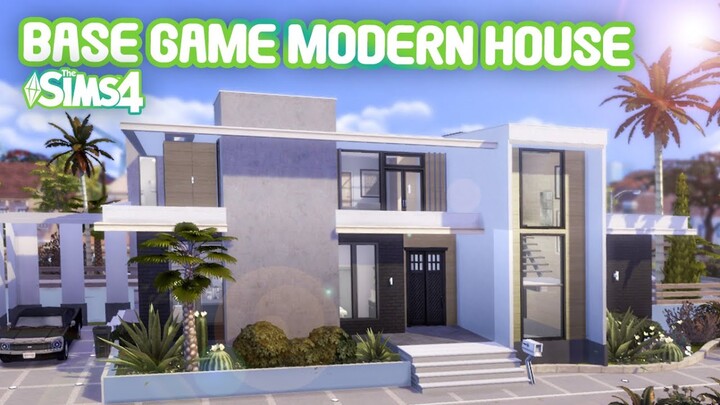 BASE GAME MODERN HOUSE | No CC | Stop Motion Build | Sims 4