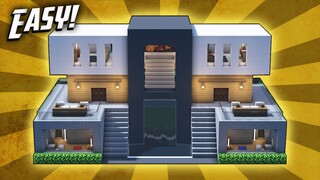 Minecraft: How To Build A Modern Mansion House Tutorial (#36)