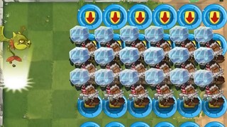 PvZ 2: Each plant is infinitely strengthened against 30 square-headed zombies