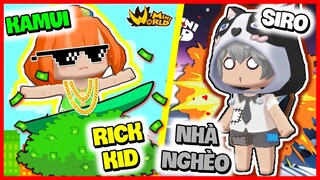 NOOB KAMUI VÀ SIRO - BỘ ĐÔI SIÊU QUẬY LẦN ĐẦU BIẾN THÀNH RICH KID VÀ NHÀ NGHÈO SOLO PVP MINI WORLD