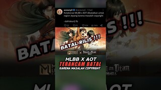 Event mlbb x aot hampir batal rilis #shorts #mlbb #mobilelegends