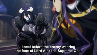 Albedo Gets Mad At Pandora For Kneeling Before Enemy Being Ainz - Overlord Season 4 Episode 12