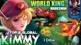 World King Marksman!! Crazy Kill [ Top 2 Global Kimmy ] I Odίи - Gameplay Kimmy Mobile Legends