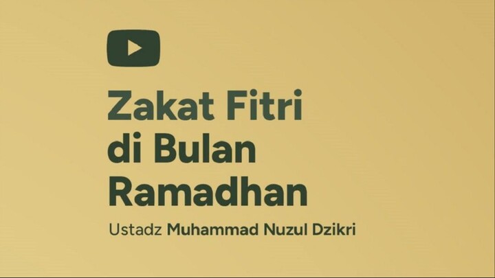 ZAKAT FITRI DI BULAN RAMADHAN