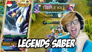 SKIN LEGENDS SABER AKHIR NYA PUNYA ! - MOBILE LEGENDS INDONESIA