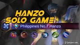 SOLO RANK GAME HANZO GAMEPLAY | NAKASAMA KO PA PLAYER NG RSG NI WRECKER!