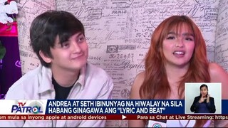 SethDrea's Full Interview on TV Patrol | Andrea Brillantes & Seth Fedelin