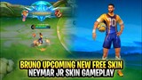 Bruno Upcoming New Free Skin Neymar Jr Gameplay | Mobile Legends: Bang Bang