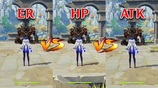 Yelan HP Build vs ATK Build vs ER Build!! which is the best? Gameplay COMPARISON!!!
