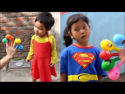 Doll Squid Game VS Keysha Play Filling Water in Balloons Daddy Finger - Repeat BY Socola