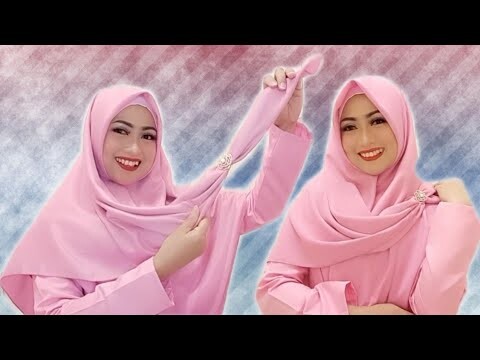 TUTORIAL HIJAB RAMADHAN 2020 HIJAB SEGI EMPAT CANTIK MENUTUP DADA