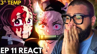 O SACRIFÍCIO DE NEZUKO! TANJIRO VS HANTENGU | DEMON SLAYER Temporada 3 Episódio 11 REACT