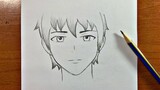 easy anime drawing | how to draw anime boy