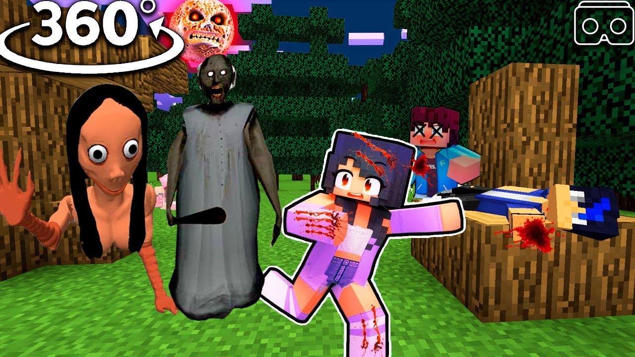 Aphmau saving friends from SONIC.EXE in Minecraft 360° - BiliBili